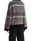 Ganni striped boxy cardigan