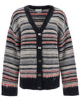 Ganni striped boxy cardigan