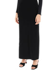 Norma Kamali long skirt in poly lycra