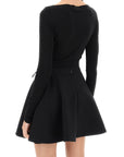 Norma Kamali belted long-sleeved bodysuit