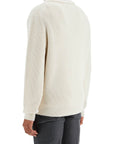 Tom Ford white silk and wool cardigan with shawl collar