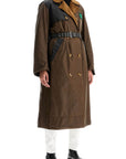 Barbour x Ganni waxed cotton trench coat