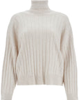 Brunello Cucinelli high-neck cashmere pullover sweater