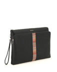 Paul Smith signture stripe leather pouch