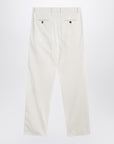 Brunello Cucinelli White corduroy pants