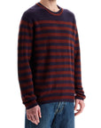 PS Paul Smith striped wool and mohair blend pullover