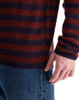 PS Paul Smith striped wool and mohair blend pullover