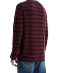 PS Paul Smith striped wool and mohair blend pullover