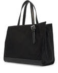 Bally east/west nylon and leather tote bag