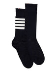 Thom Browne long 4-bar lightweight cotton socks