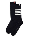 Thom Browne long 4-bar lightweight cotton socks