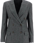 Brunello Cucinelli 'chevron wool carded techno jacket'