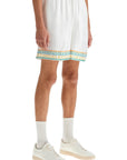 Casablanca silk bermuda shorts 'crayon temple