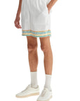 Casablanca silk bermuda shorts 'crayon temple