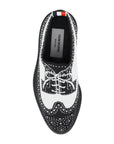 Thom Browne longwing brogue loafers in trompe l'oeil knit