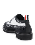 Thom Browne longwing brogue loafers in trompe l'oeil knit