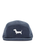 Thom Browne velvet baseball cap with seven