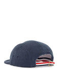 Thom Browne velvet baseball cap with seven