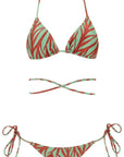 Reina Olga 'animal print miami bikini set