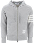 Thom Browne 4-bar zip-up hoodie