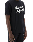 Maison Kitsune t-shirt with logo in handwriting