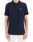 Barbour tartan-trim polo shirt