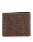 Etro paisley bifold wallet with pegaso logo