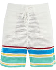 Casablanca crocheted bermuda shorts