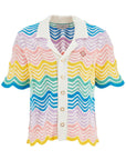 Casablanca gradient wave knit shirt