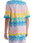 Casablanca gradient wave knit shirt