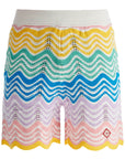 Casablanca "gradient wave knit bermuda shorts