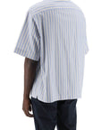 Etro pegasus striped bowling shirt