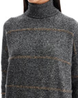 Brunello Cucinelli striped dolcevita sweater