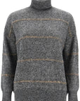 Brunello Cucinelli striped dolcevita sweater