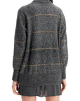 Brunello Cucinelli striped dolcevita sweater