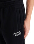 Maison Kitsune comfort joggers with embroidery