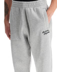 Maison Kitsune comfort joggers with embroidery