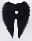 Destin Black cashmere scarf