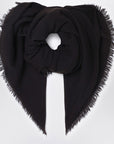 Destin Ebony brown cashmere scarf