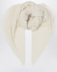 Destin White milk cashmere scarf