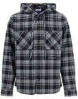 Off-White checked overshirt with hood