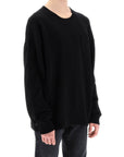 Off-White sweater with embossed diagonal motif