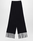 Destin Black wool and cahsmere scarf