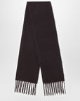 Destin Ebony brown wool and cahsmere scarf