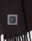 Destin Ebony brown wool and cahsmere scarf
