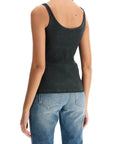 Off-White stretch cotton tank top for women