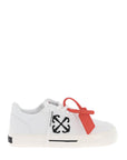 Off-White low canvas vulcanized sneakers in