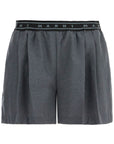 Marni pleated shorts with branded band