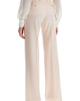 Tom Ford high waist wide leg pants in virgin wool light blush