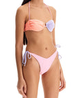 Reina Olga penny color-block bikini set